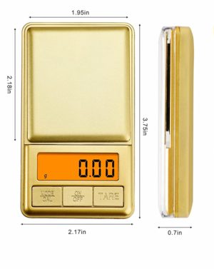 gold digital scale